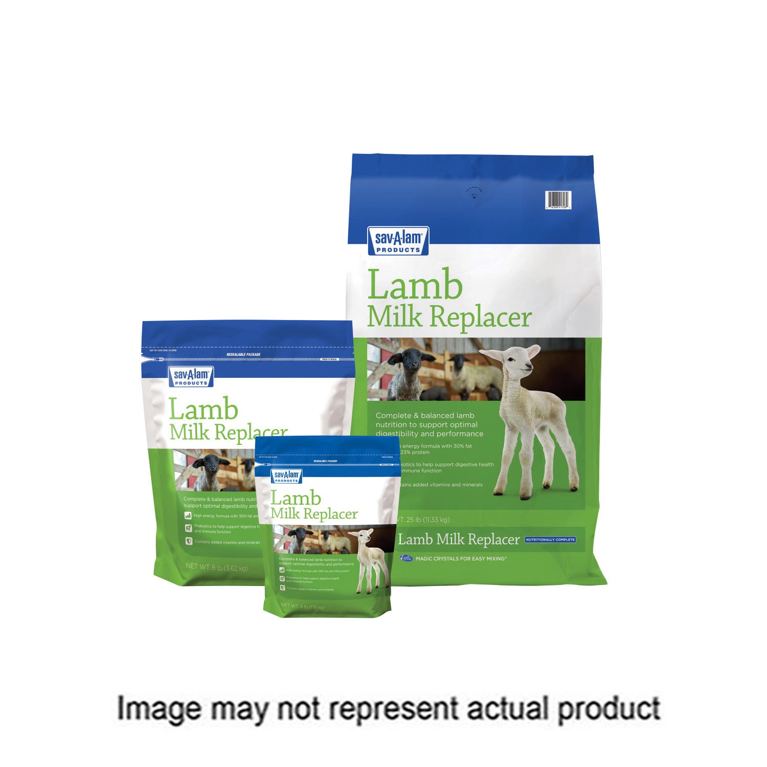 Sav-A-Caf 01-7417-0125 Lamb Milk Replacer, Powder, 25 lb Bag