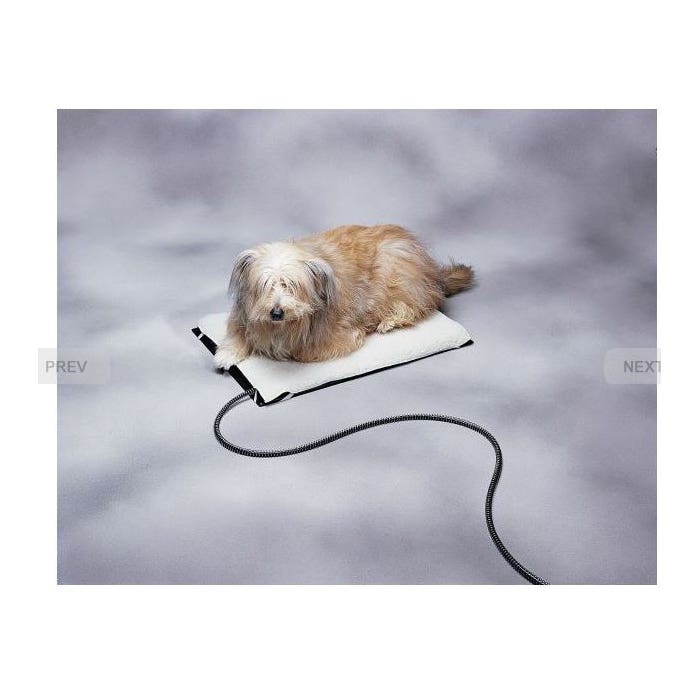 API Large Heated Pet Mat, 29 in L, 24 in W, Fleece Cover