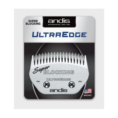Andis UltraEdge Detachable Blade, Carbon Steel, Chrome Clamshell