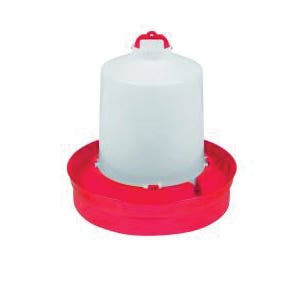 Little Giant Deep Base Poultry Waterer, 2 gal Capacity, Red
