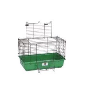 Pet Lodge 150934 Rabbit Home, 14 in W, 24-1/2 in D, 16-1/2 in H, S, Metal/Plastic, Black/Green