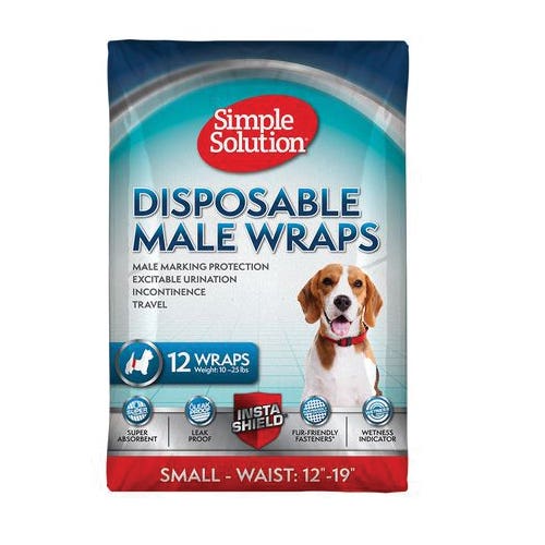 Simple Solution Disposable Dog Wraps, Small
