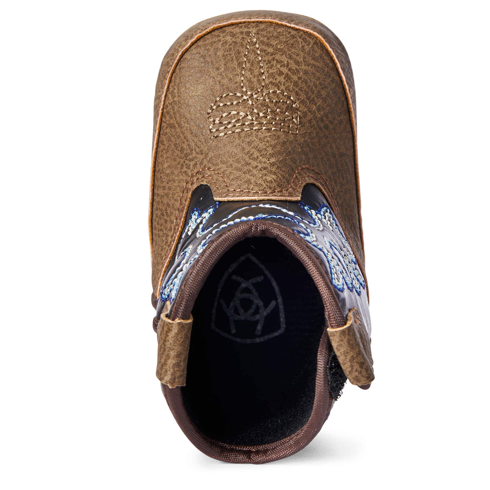 Ariat Lil' Stompers Boots, Warren Style, 2, Brown, EVA/Microfiber