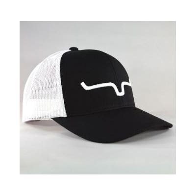 Kimes Ranch Cap, Kimes Ranch Logo, Men's, One-Size, Fabric, Black/White