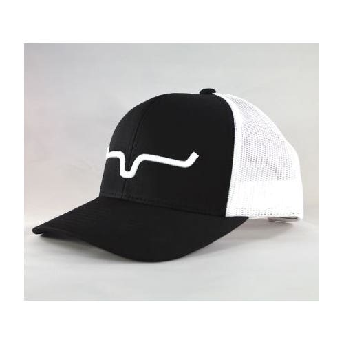 Kimes Ranch Cap, Kimes Ranch Logo, Men's, One-Size, Fabric, Black/White