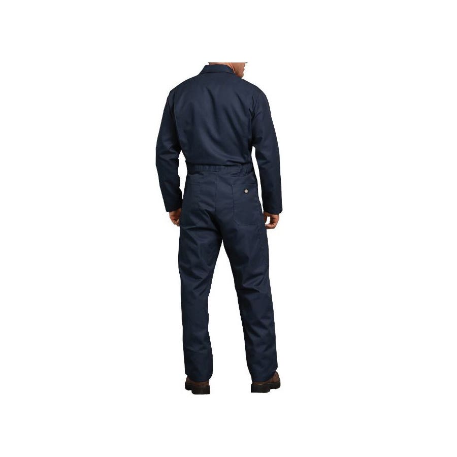 Dickies Blended Coveralls, XL, 42 to 48 in Chest, 34 to 38 in Waist, Cotton/Polyester, Dark Navy, Tall