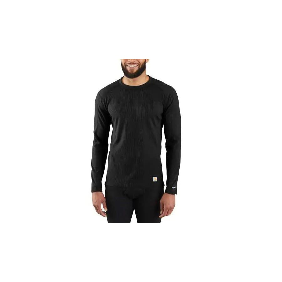 Carhartt MBL113-BLK-XL Shirt, XL, Polyester, Black, Long Sleeve
