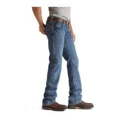 Ariat Basic FR M4 Series Jeans, 38 in, 32 in L, Flint, Bootcut, Relaxed