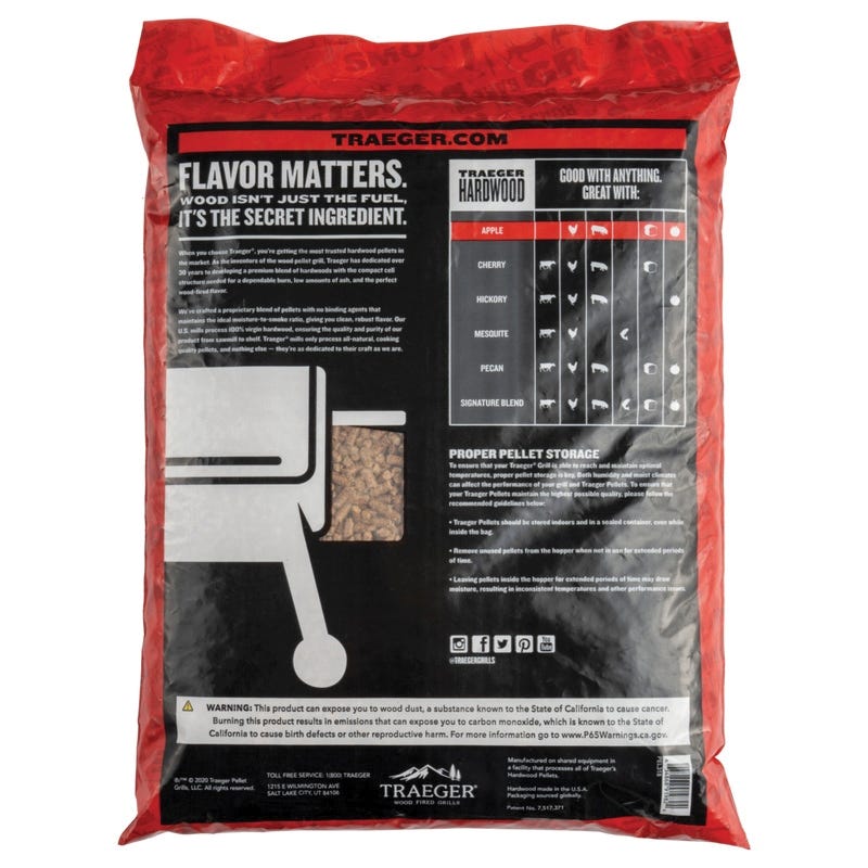Traeger Apple Hardwood Pellets