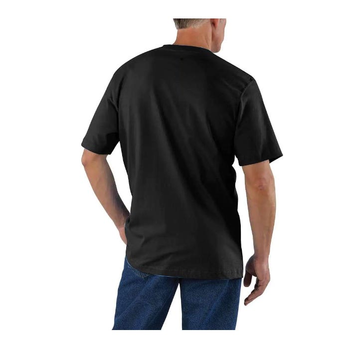 Carhartt T-Shirt, L, Tall, Cotton, Desert, Crew Neck Collar, Short Sleeve, Original Fit