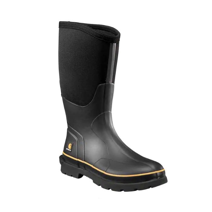 Carhartt Mudrunner Boots, 15, M W, Black, Neoprene/Rubber Upper