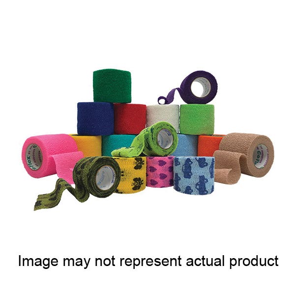 PowerFlex 3840-CAMO Cohesive Bandage, 5 yd L, 4 in W, Camouflage