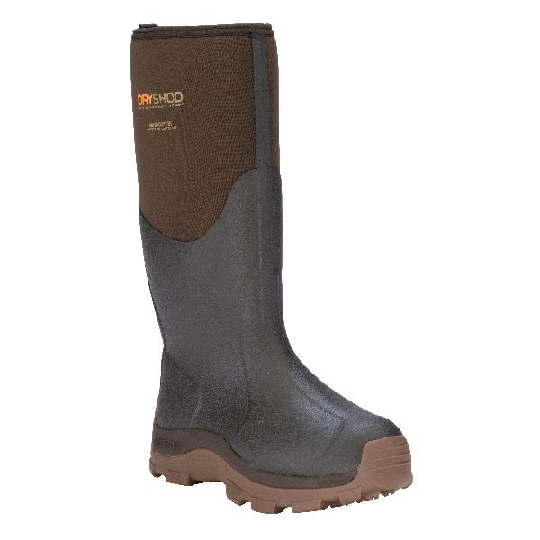 Dryshod West Work Boots, 7, Brown/Peanut, Neoprene, Insulated: Yes - 835753