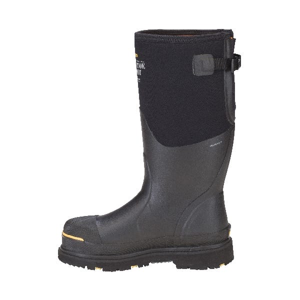 Dryshod West Work Boots, 9, Black/Gray, Neoprene