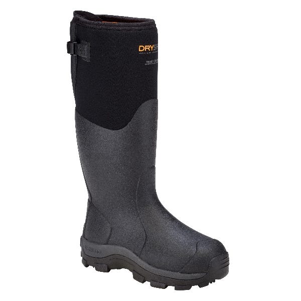 Dryshod West Farm Boots, 7, Black/Orange, Neoprene, Insulated: Yes