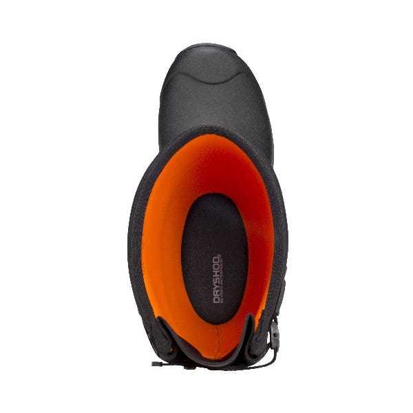 Dryshod West Farm Boots, 10, Black/Orange, Neoprene, Insulated: Yes