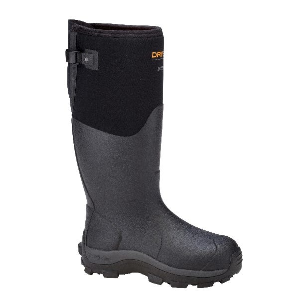 Dryshod West Work Boots, 13, Black/Orange, Neoprene, Insulated: Yes