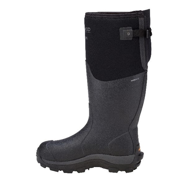Dryshod West Work Boots, 7, Black/Orange, Neoprene, Insulated: Yes