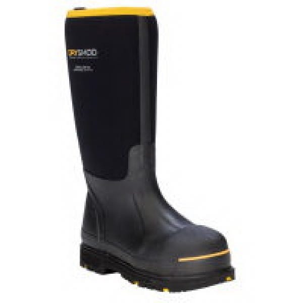 Dryshod West Protective Work Boots, 8, Black/Yellow, Yes