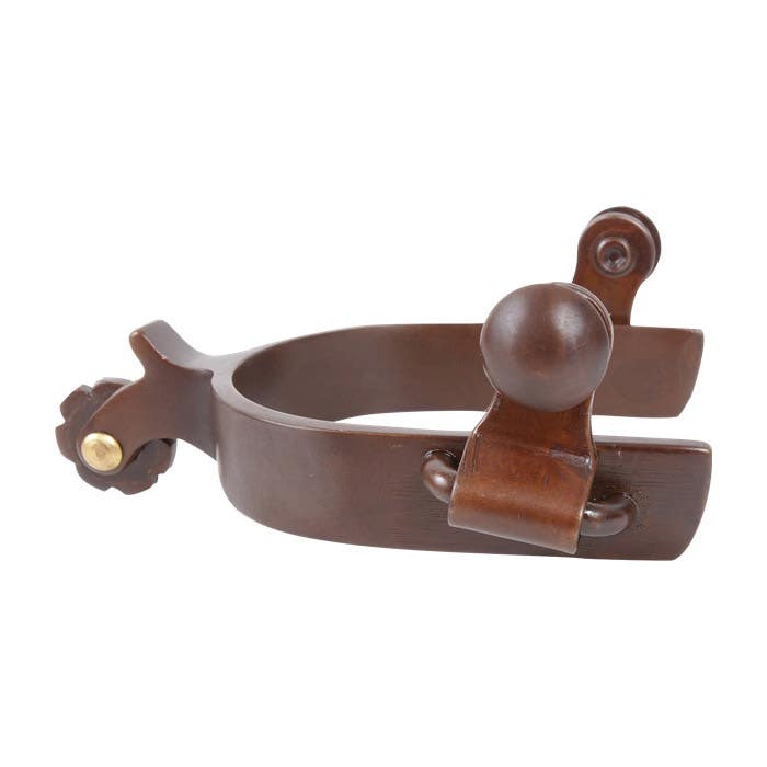 Classic Equine Kid's Spur, Iron, Brown