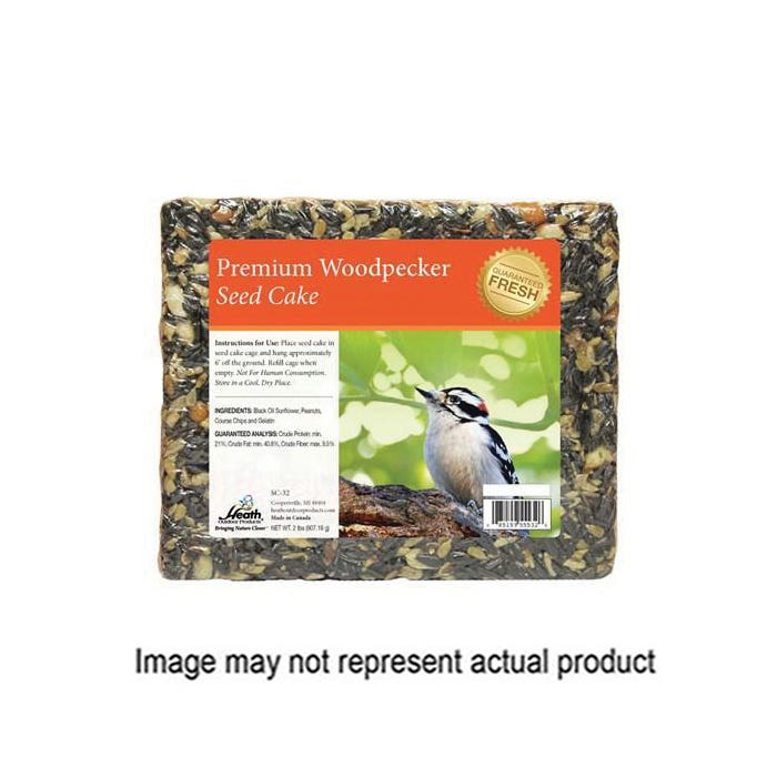 Heath Seed Cake, Premium, Black Oil Sunflower Seeds, Peanuts, 8, Pack