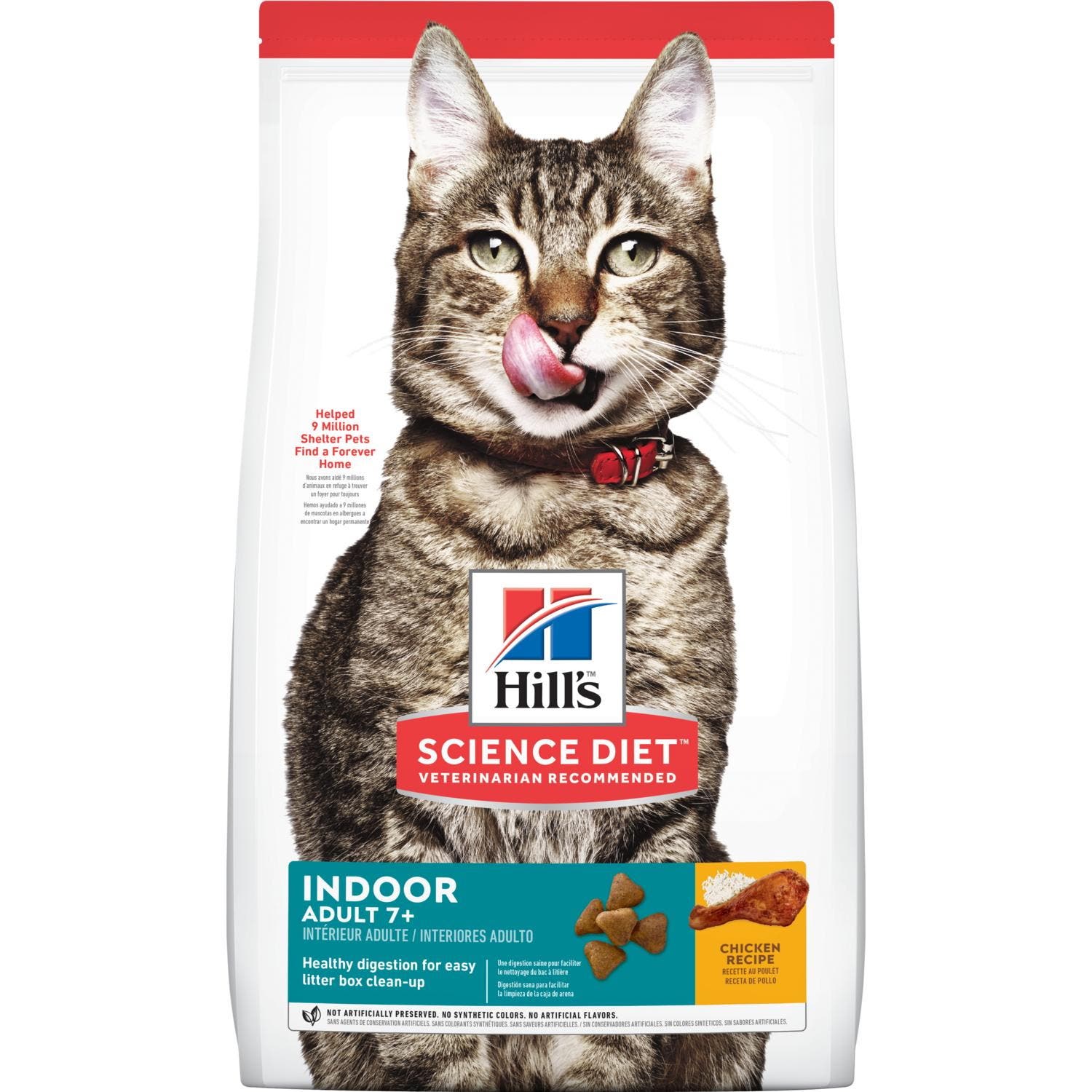 Science Diet 8874 Cat Food, Dry, Chicken Flavor, 15.5 lb Bag