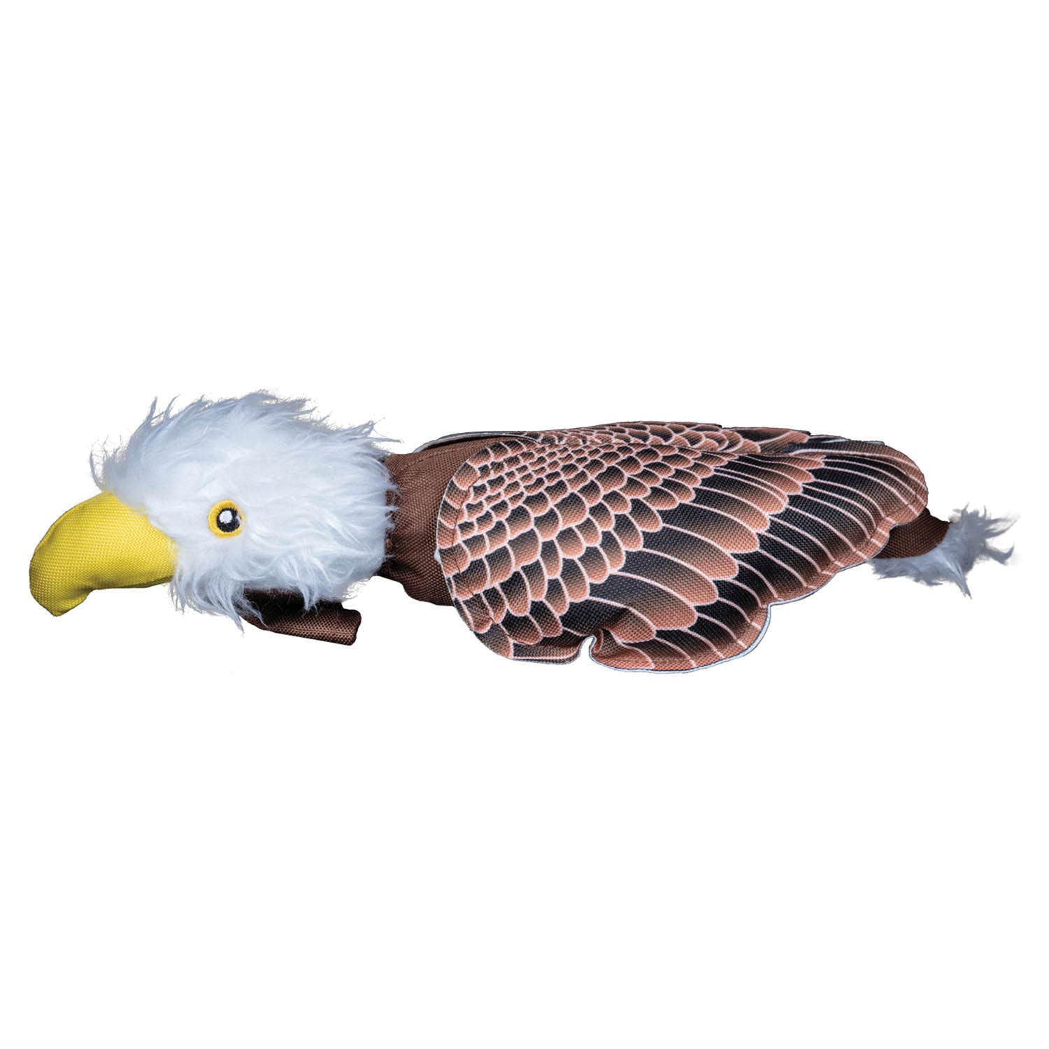 Spunky Pup 2043 Dog Toy, Fetch, Plush Toy, Fly and Eagle, Ballistic Nylon/Cotton
