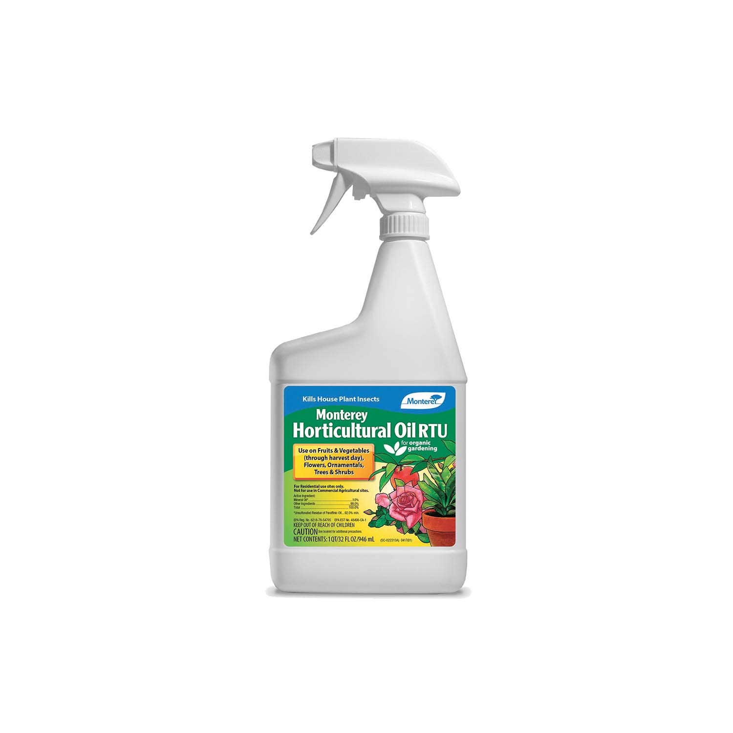 Monterey LG 6302 RTU Horticultural Oil, Liquid, 32 oz