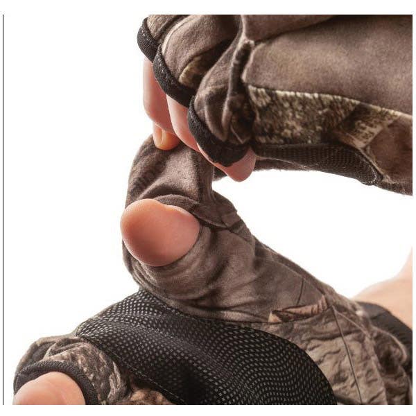 Huntworth Hidd'n Series 06-HDN Pop Top Hunting Gloves, Waterproof, Polyurethane, Camo