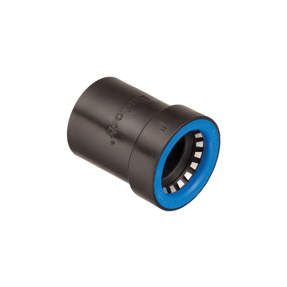 Orbit Blu-Lock Series 31689H Adapter, 1 in, Push-to-Connect x Slip, ABS