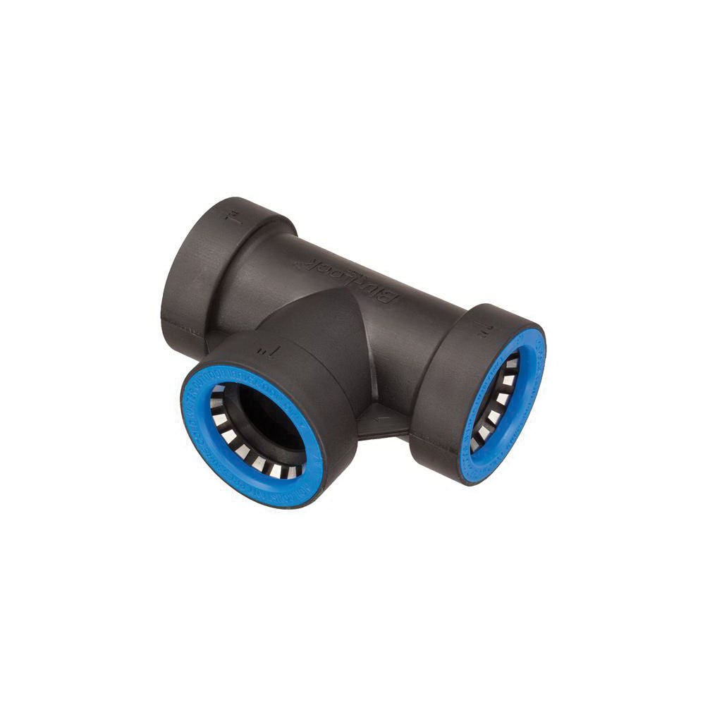 Orbit Blu-Lock Series 31670 Pipe Tee, 1 in, Push-to-Connect