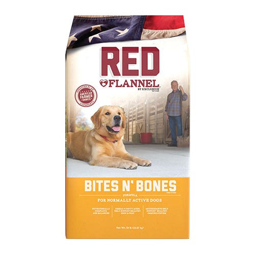 Red Flannel Dog Food, Adult Breed, Dry, 50 lb Bag