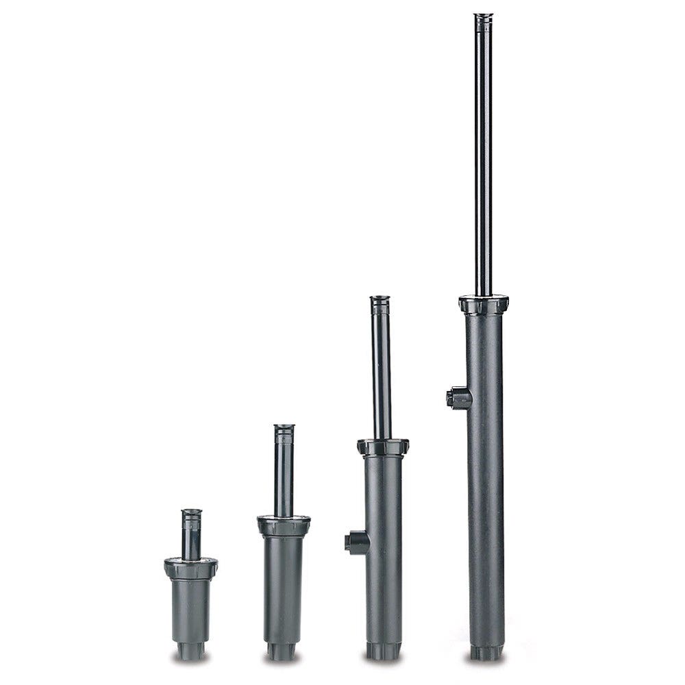 Rain Bird Pop-Up Sprinkler, 1/2 in Connection, FNPT, 2 in H Pop-Up, 8 ft, Adjustable Nozzle, Plastic