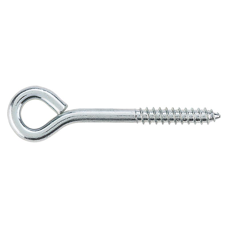 National Hardware N220-665 Lag Eye Bolt, 1/4 in Thread, 1-1/2 in L Thread, 1/2 in ID Dia Eye, 2.76 in L Shank, Steel
