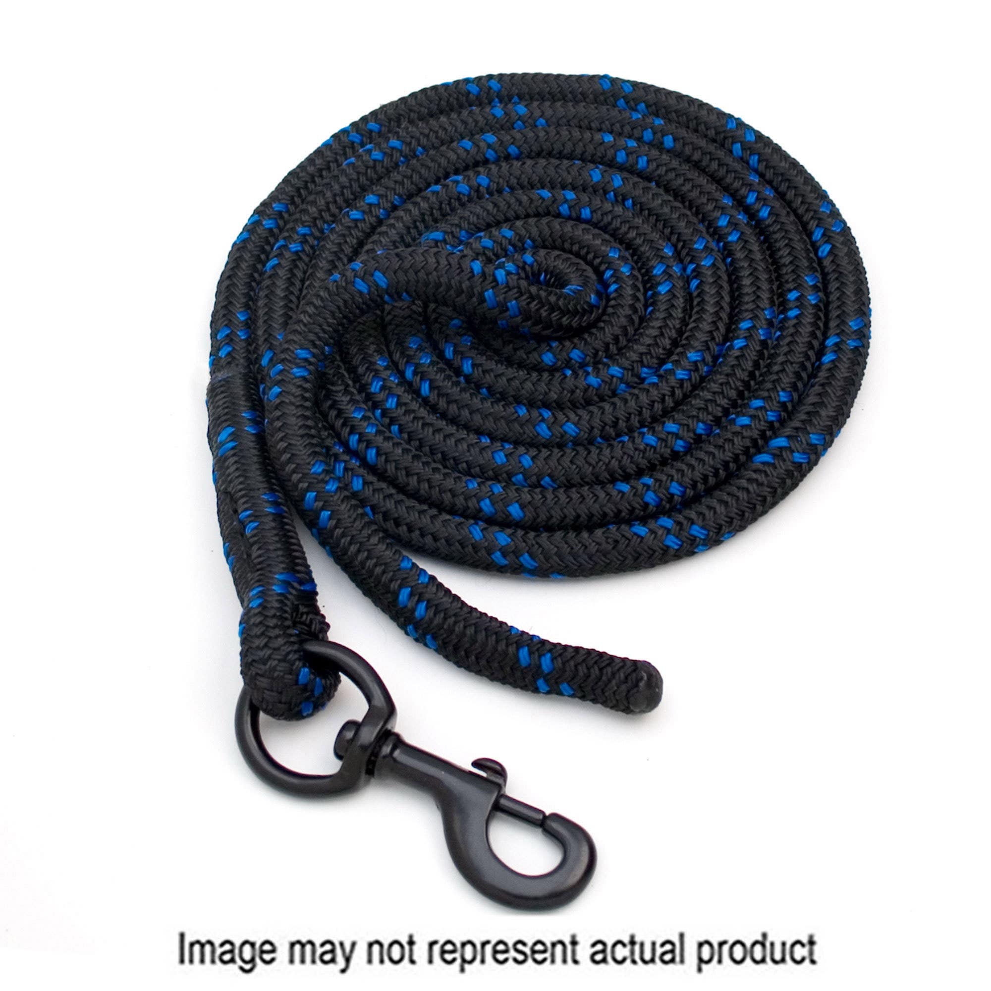 Blocker Lead Rope, 10 ft L, Fastening Method: Spring Snap, Black