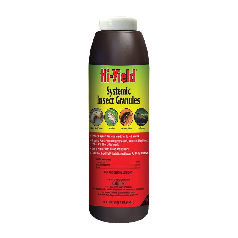Hi-Yield Systemic Insect Granule, Granular, Flowers, Garden, Plants, Roses, Shrubs, Trees, 1 lb