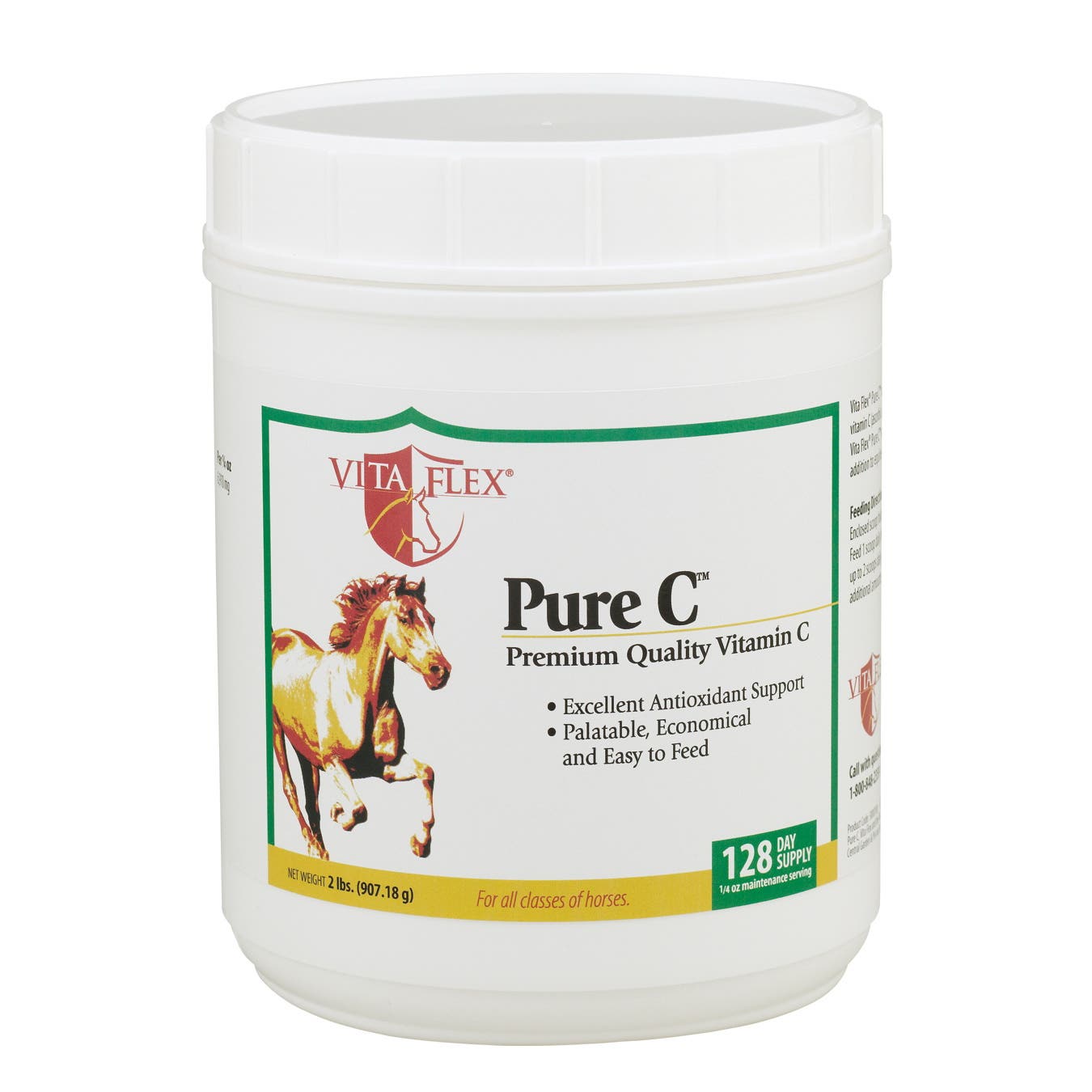 Vita Flex Pure C 3000108 Horse Supplement, Pellet, 2 lb
