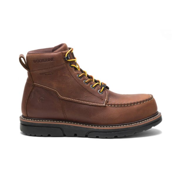 Wolverine I-90 Series W201096 10.5M Work Boots, 10.5, M W, Brown, Leather Upper