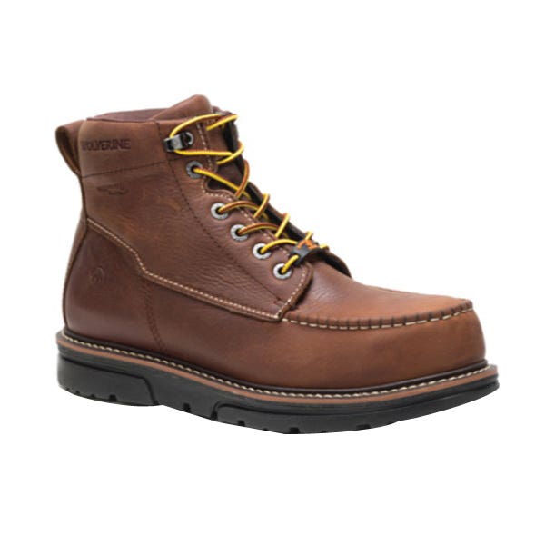Wolverine I-90 Series W201096 11.5M Work Boots, 11.5, M W, Brown, Leather