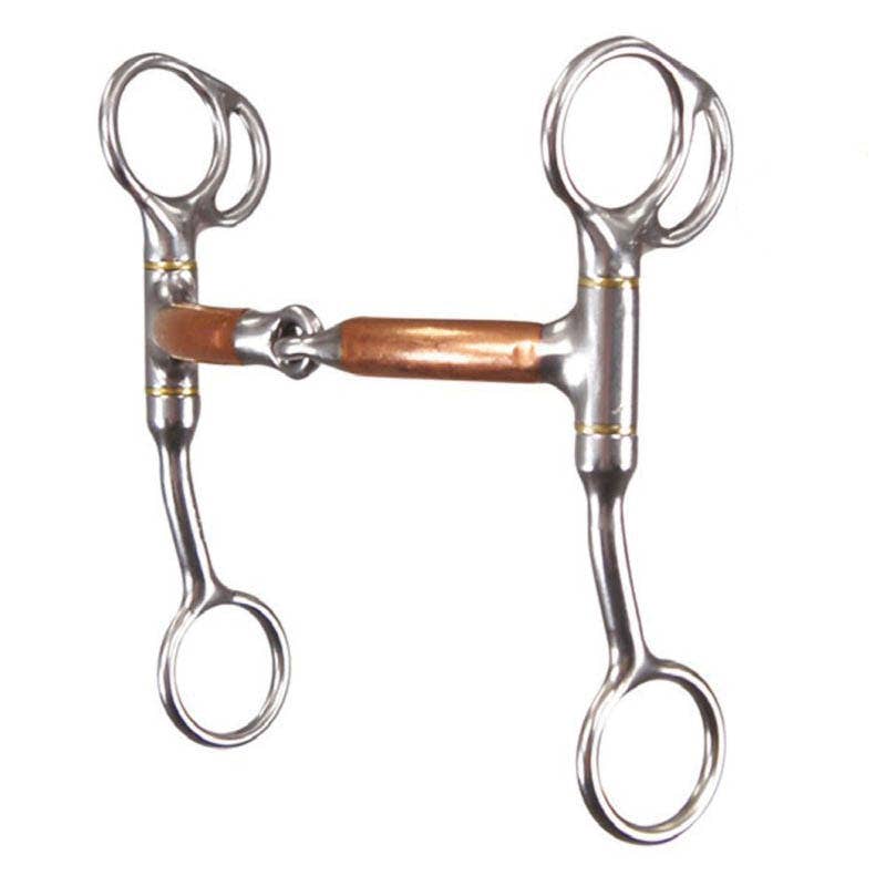 Reinsman Tom Thumb Snaffle Bit, 1/2 in, 5 in Mouth, Copper