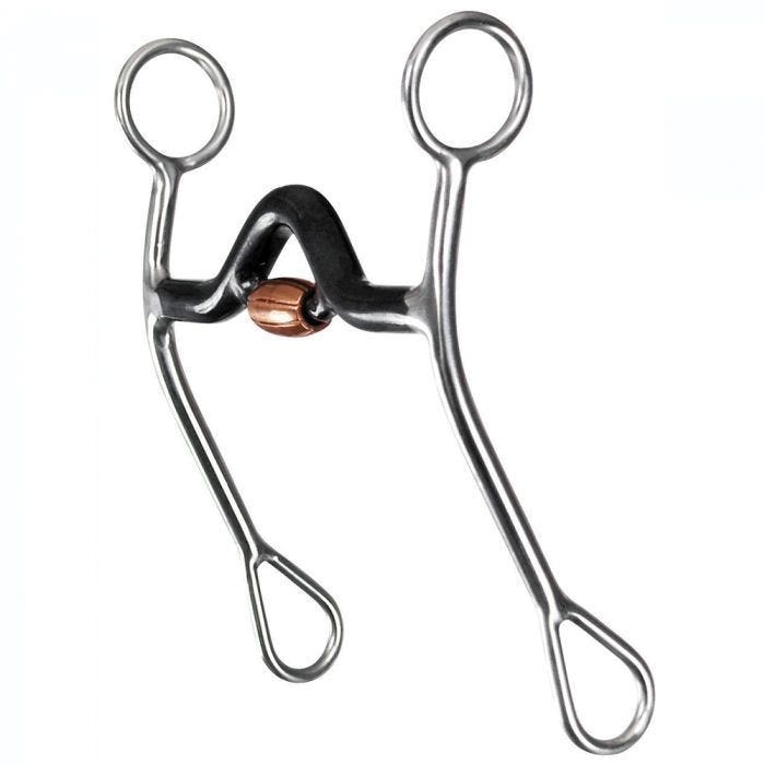 Reinsman Junior Cutter Bit, 5 in Mouth, Copper/Sweet Iron