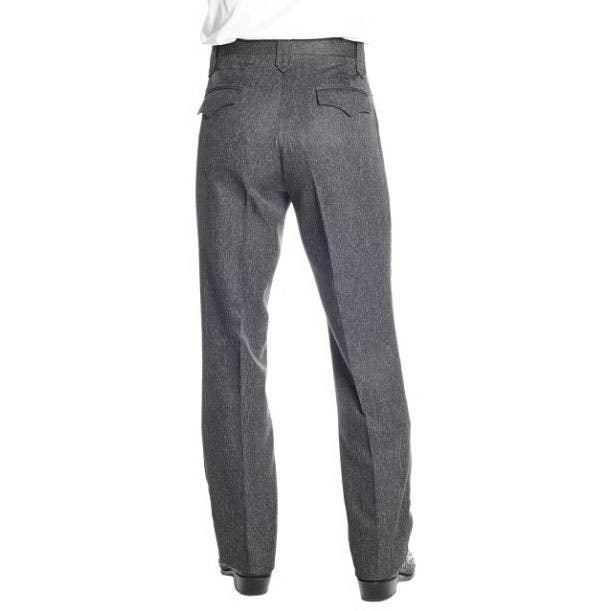 Circle S CP4776-40 32 Dress Ranch Pants, 32 in Waist, 37 in L Inseam, Heather Charcoal, Bootcut Fit, Stretchable