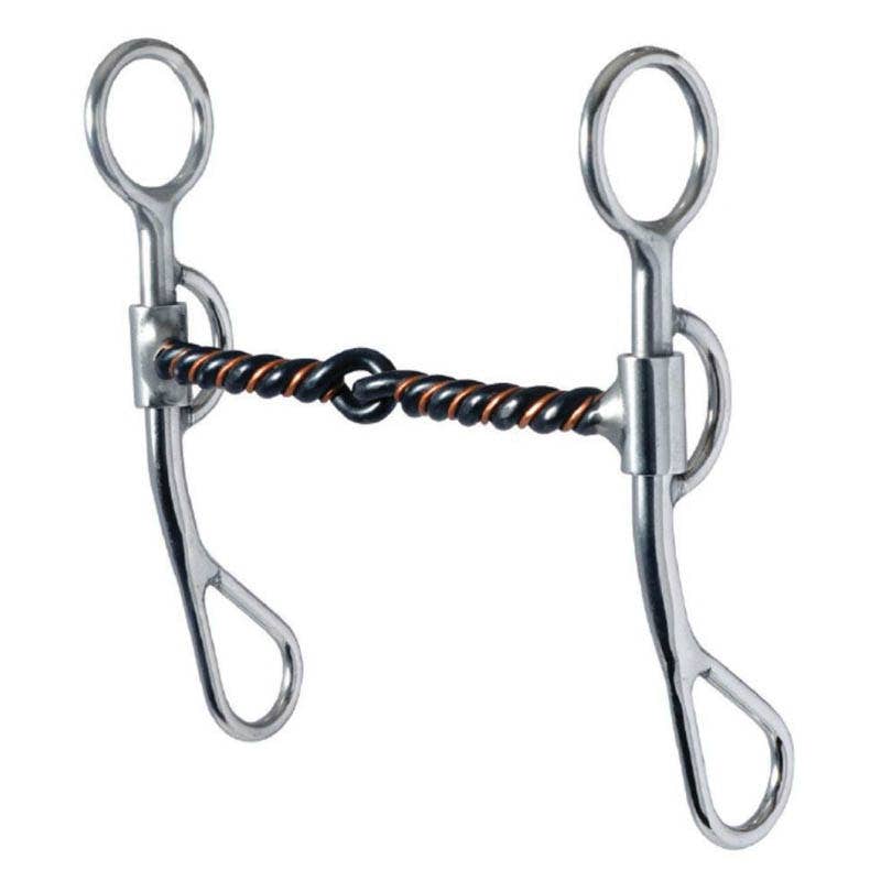 Reinsman Argentine Snaffle Bit, 3/8 in, 5 in Mouth, Copper/Iron