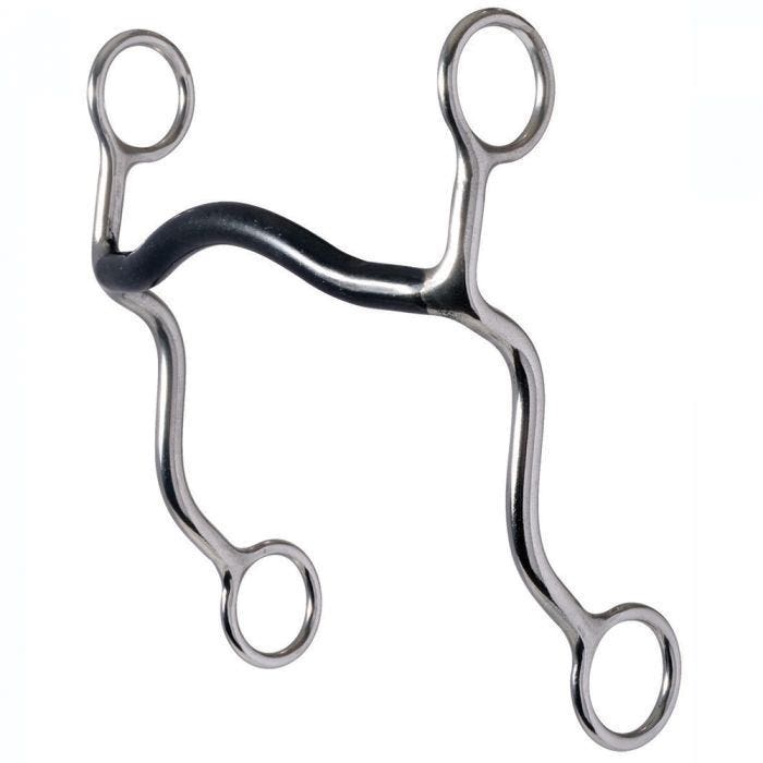 Reinsman Solid Pleasure Bit, 7/16 in Dia x 5 in W Mouth, Sweet Iron