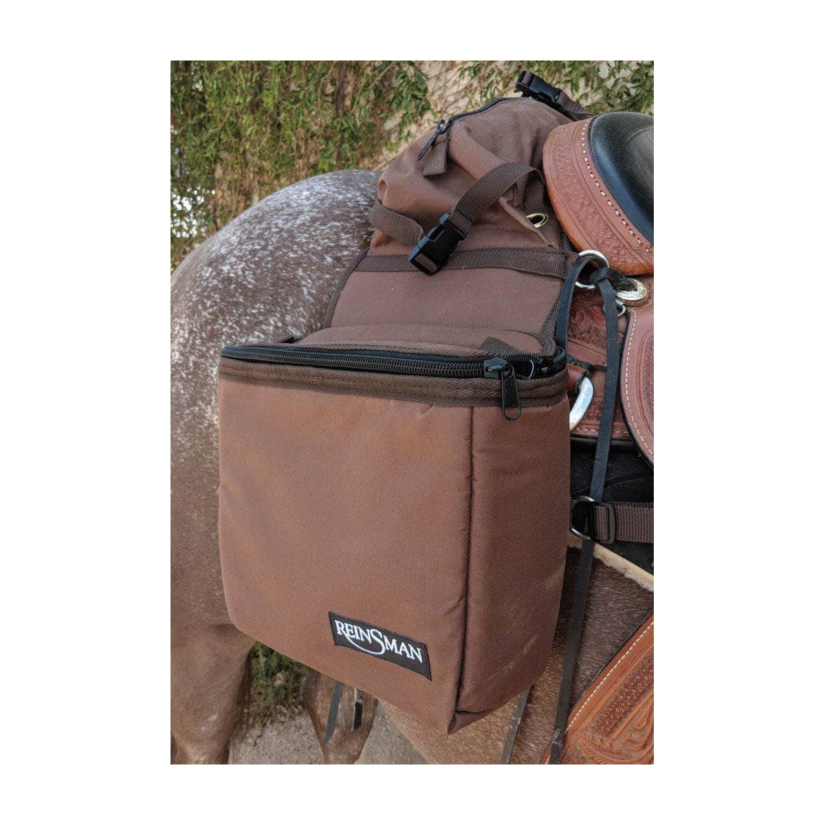 Reinsman insulated Cooler Saddle Bag Brown