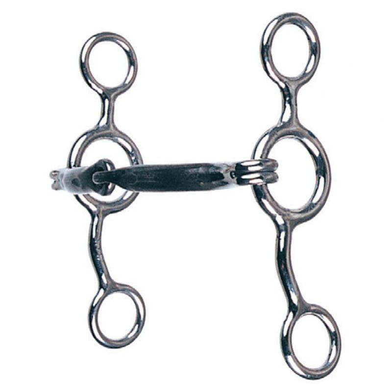Reinsman Junior Cowhorse Snaffle Bit, 7/16 in, 5 in Mouth, Iron
