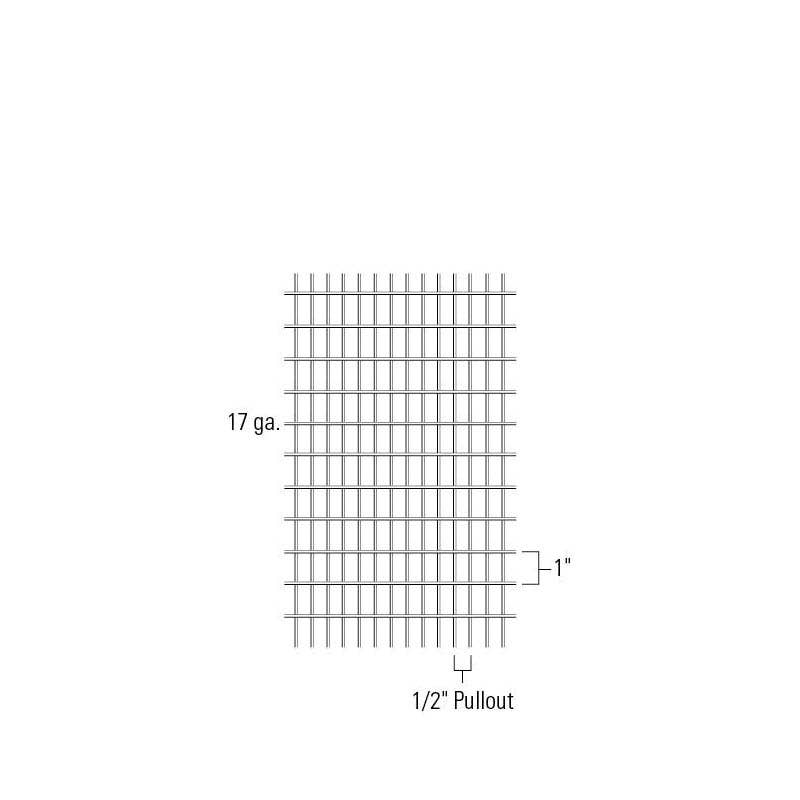 Welded Wire Fence 24 in x 1/2 in x 1 in Mesh 17 Gauge