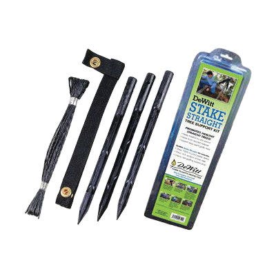 DeWitt Tree Stake Kit, Plastic, Black