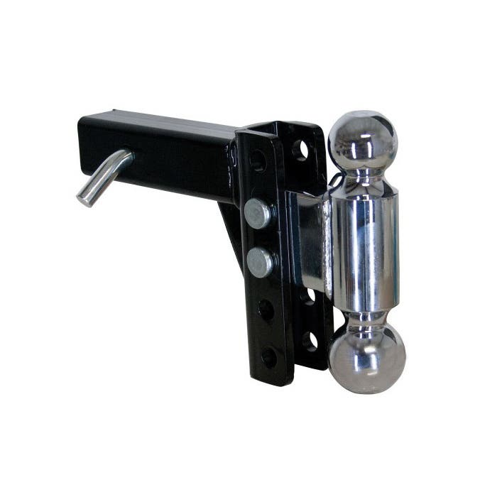 Uriah Products UT623510 Adjustable Dual Ball Mount, 2, 2-5/16 in Dia Hitch Ball, Steel Hitch Ball, Chrome