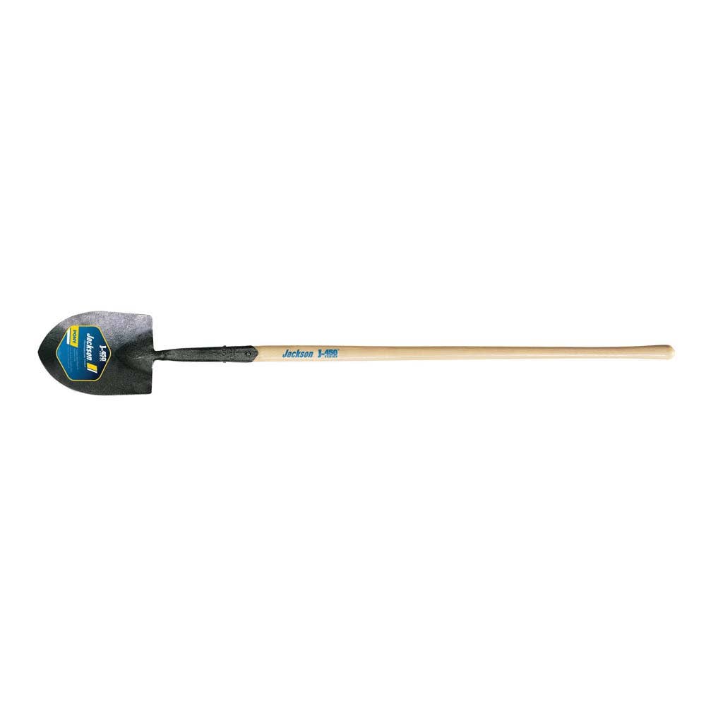 Jackson Irrigation Shovel, 7-1/4 in W Blade, Steel Blade, North American Hardwood Handle, 47 in L Handle